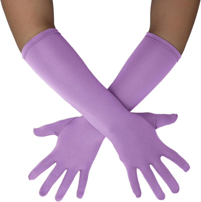 Sheface Men's and Women's 15'' Long Spandex Banquet Party Wedding Gloves - Stretchy Costumes - Image 1